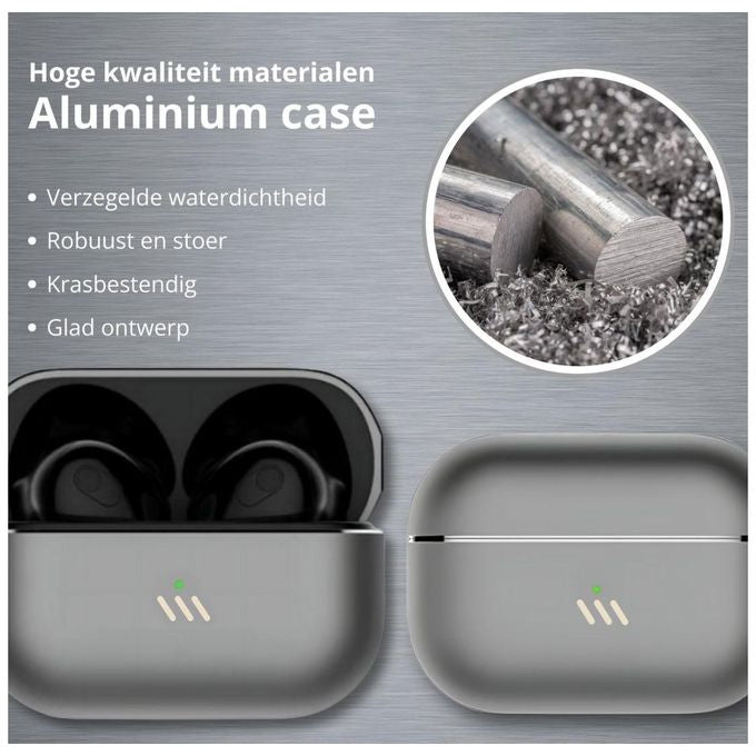 Langeer Metal TWS Air Ear pod PRO en métal bluepods plus en alliage de zinc incassable résistant et confortable écouteur Bluetooth tactile ormushie oms z09 ultra Bass oms z09 noirc