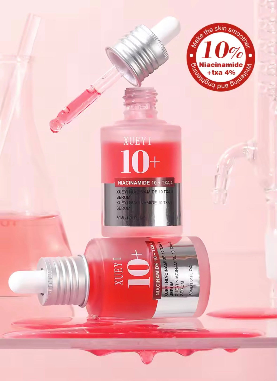 Sérum XUEYI à la niacinamide 10% et à l'acide tranexamique 4% pour éliminer les taches brunes
5.0