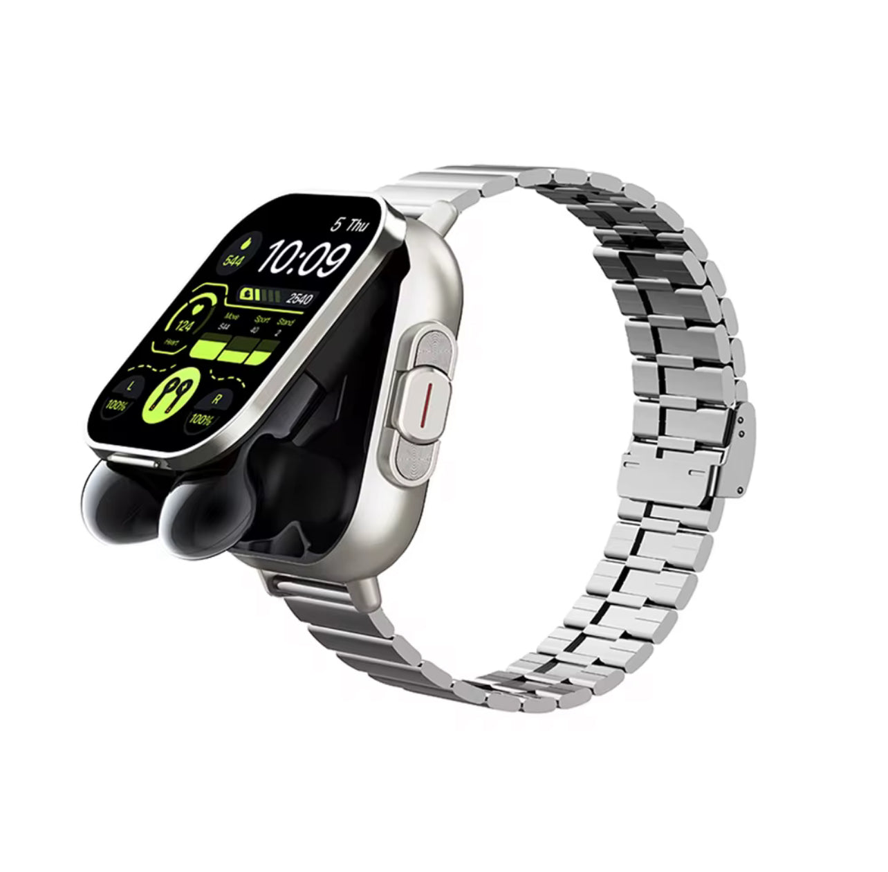 Montre intelligente Smartbarry A70 , Avec 2 Airs pods  TWS Casque d'écoute sans fil Surveillance de la santé Rappels d'enregistrement de condition physique Hommes Femmes Montres intelligentes