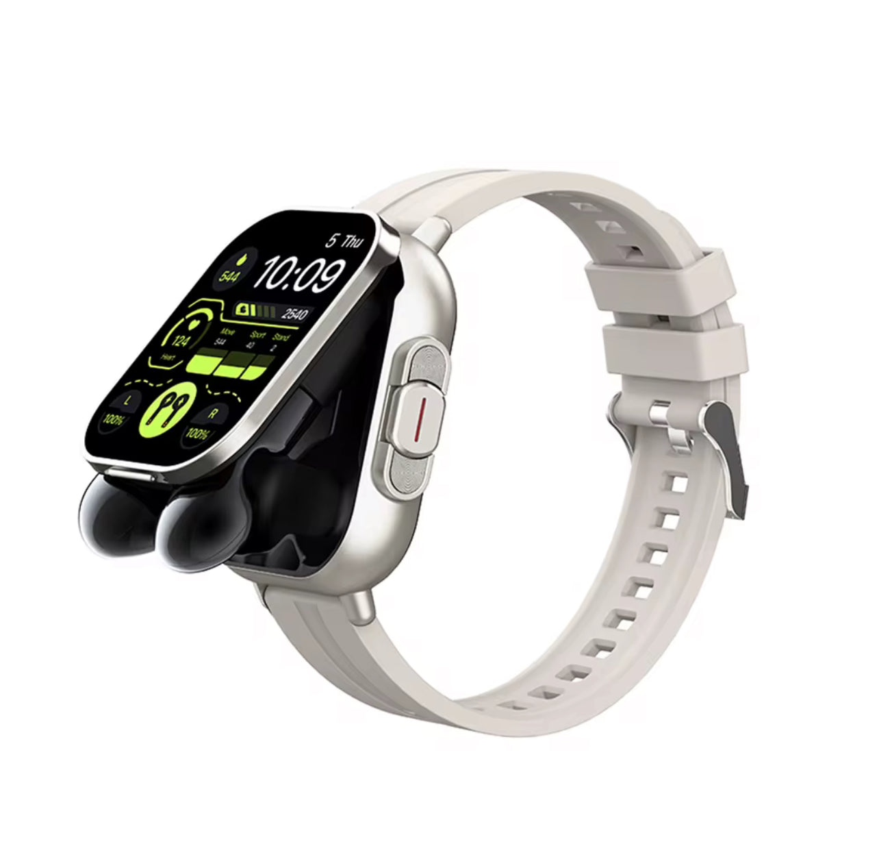 Montre intelligente Smartbarry A70 , Avec 2 Airs pods  TWS Casque d'écoute sans fil Surveillance de la santé Rappels d'enregistrement de condition physique Hommes Femmes Montres intelligentes