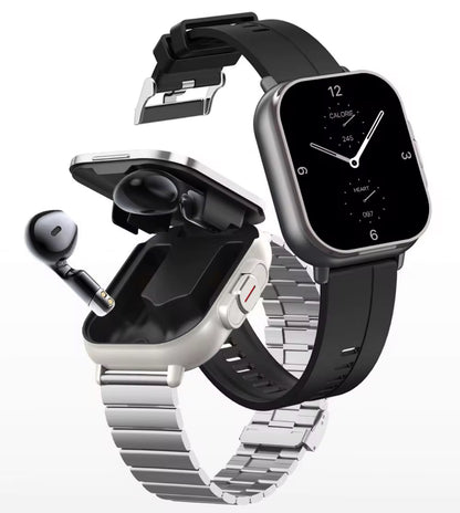 Montre intelligente Smartbarry A70 , Avec 2 Airs pods  TWS Casque d'écoute sans fil Surveillance de la santé Rappels d'enregistrement de condition physique Hommes Femmes Montres intelligentes